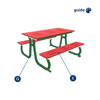 Table Jazz classique de 5’, 6 places