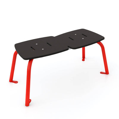 2-Seater Backless Jazz Bench with 4 legs