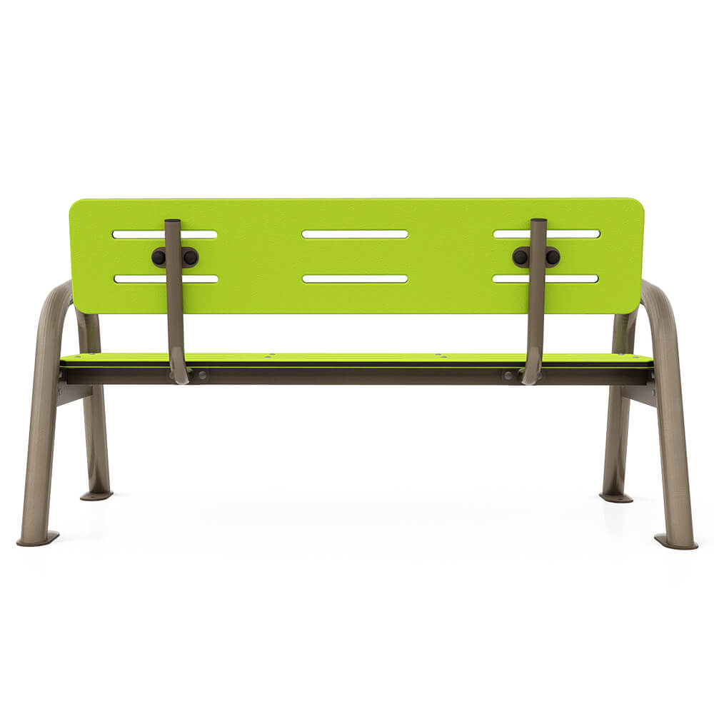 3-Seater Classic Jazz Bench with backrest