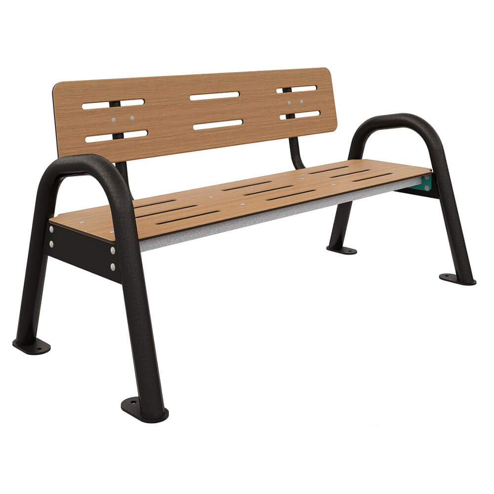 3-Seater Classic Jazz CitipleX Bench with backrest